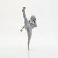 Mô hình 3D Nữ Võ Sĩ Karate In ấn được - Thumbnail 2