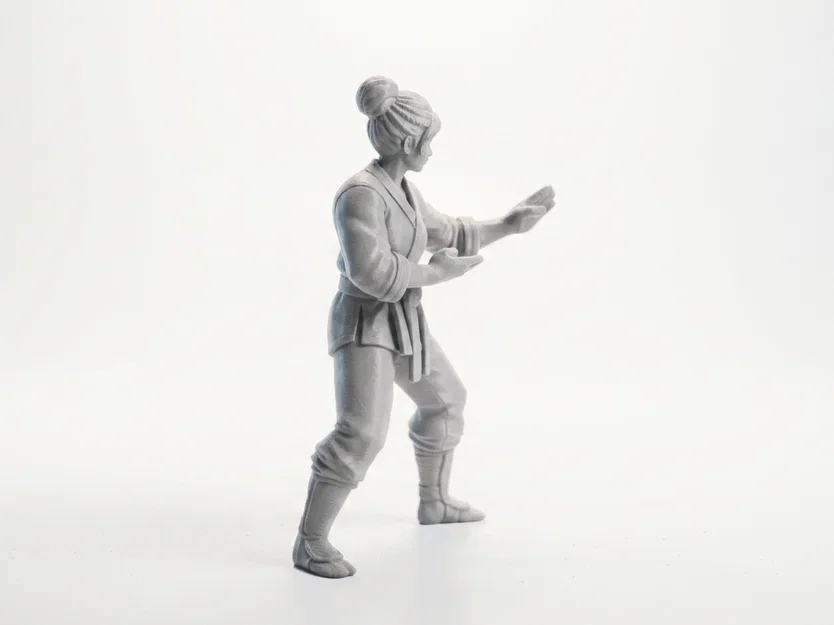 Mô hình Nữ Võ sĩ Karate 3D - Tượng võ thuật in ấn chất lượng cao - Image 2