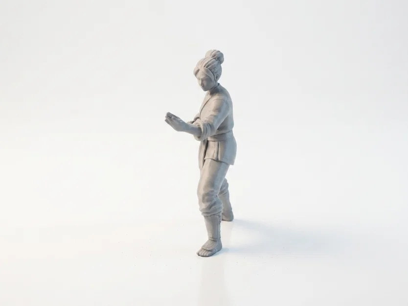 Mô hình Nữ Võ sĩ Karate 3D - Tượng võ thuật in ấn chất lượng cao - Image 4