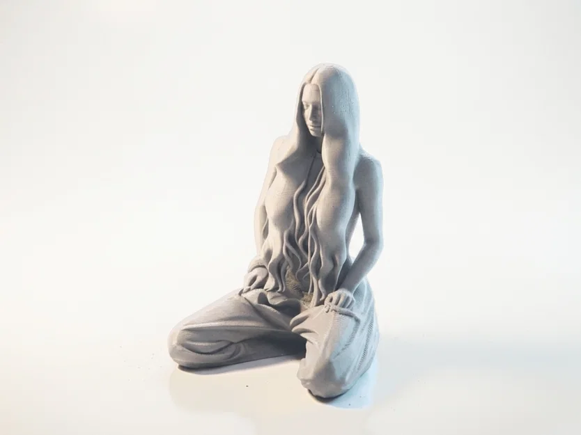 Mô hình tượng người phụ nữ quỳ gối - File STL in 3D nghệ thuật - Image 1