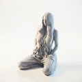 Mô hình tượng người phụ nữ quỳ gối - File STL in 3D nghệ thuật - Thumbnail 1