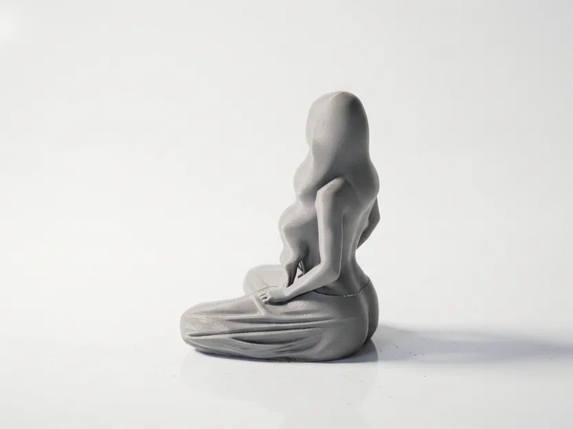 Mô hình tượng người phụ nữ quỳ gối - File STL in 3D nghệ thuật - Image 4