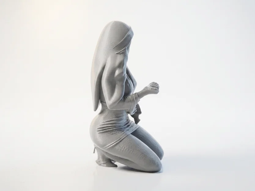 Mô hình tượng nữ nhân quỳ 3D - Thiết kế tinh xảo - Image 3