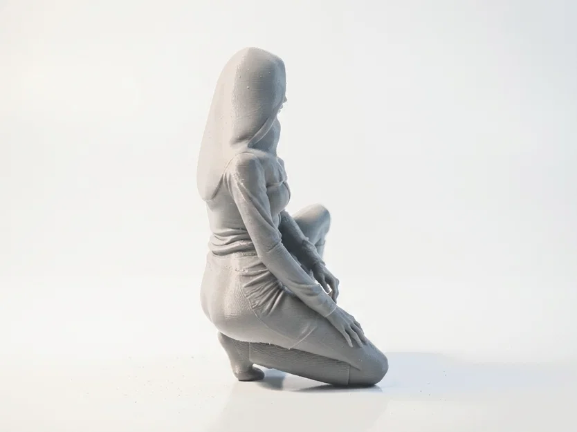 Mô hình tượng nữ quỳ - File in 3D sắc nét - Image 3
