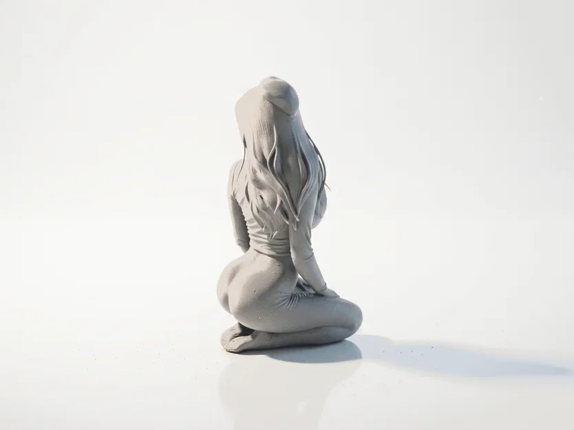 Mô Hình Nghệ Thuật 3D Nữ Nhân Quỳ - In 3D Độc Đáo - Image 4