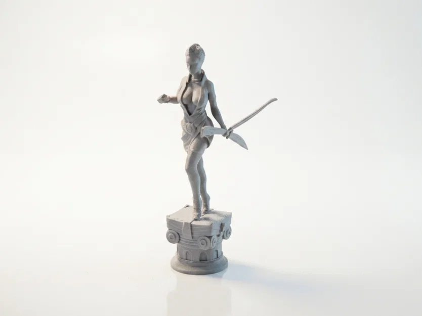 Mô hình nữ chiến binh cầm song kiếm in 3D tuyệt đẹp - Image 1