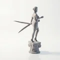 Mô hình nữ chiến binh cầm song kiếm in 3D tuyệt đẹp - Thumbnail 3