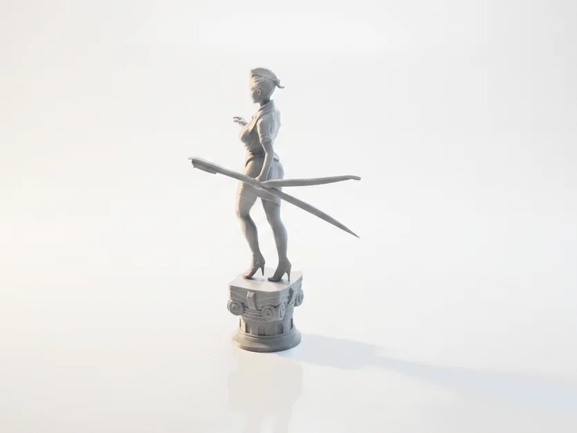 Mô hình nữ chiến binh cầm song kiếm in 3D tuyệt đẹp - Image 4