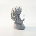 Mô hình tượng quý cô quỳ gối cầm hoa hồng - File 3D in ấn chất lượng cao - Thumbnail 3