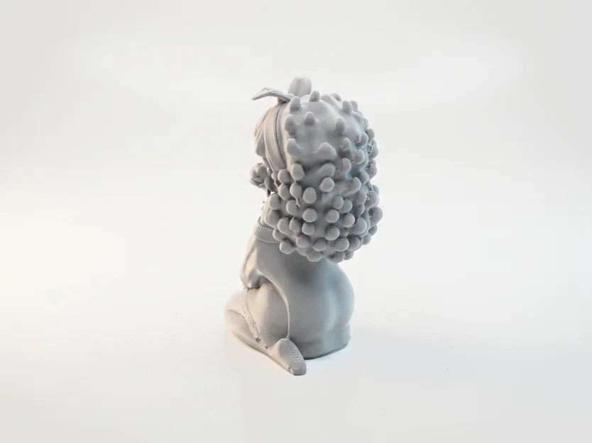 Mô hình tượng quý cô quỳ gối cầm hoa hồng - File 3D in ấn chất lượng cao - Image 4