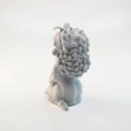 Mô hình tượng quý cô quỳ gối cầm hoa hồng - File 3D in ấn chất lượng cao - Thumbnail 4