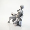 Mô hình tượng cô gái ngồi nghệ thuật in 3D - Thumbnail 1