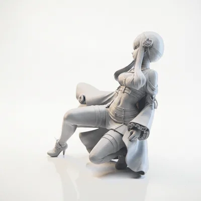 Mô hình tượng cô gái ngồi nghệ thuật in 3D