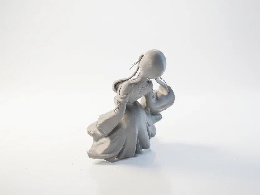 Mô hình tượng cô gái ngồi nghệ thuật in 3D - Image 4