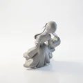 Mô hình tượng cô gái ngồi nghệ thuật in 3D - Thumbnail 4