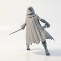 Mô hình Nữ Sát Thủ - Lady Assassin Figurine in 3D - Thumbnail 3