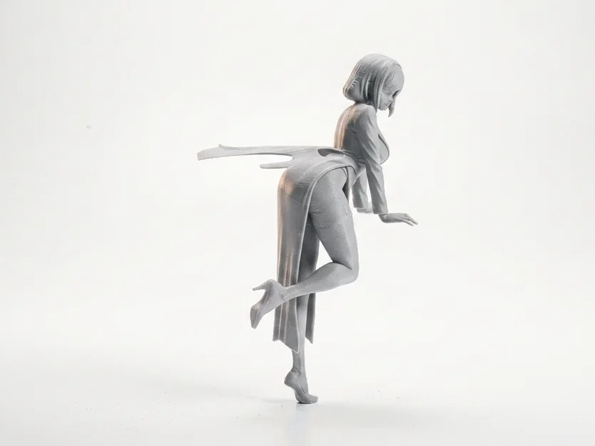 Mô hình tượng nữ dáng cúi người - File 3D in ấn nghệ thuật - Image 2