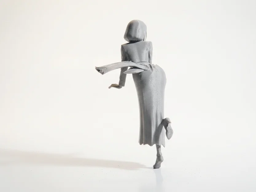 Mô hình tượng nữ dáng cúi người - File 3D in ấn nghệ thuật - Image 3
