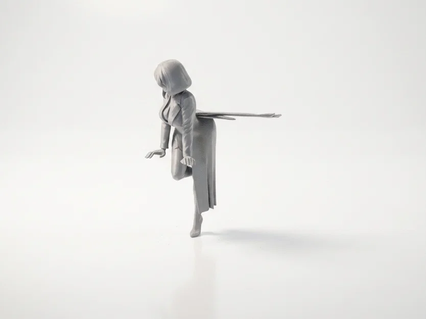 Mô hình tượng nữ dáng cúi người - File 3D in ấn nghệ thuật - Image 4
