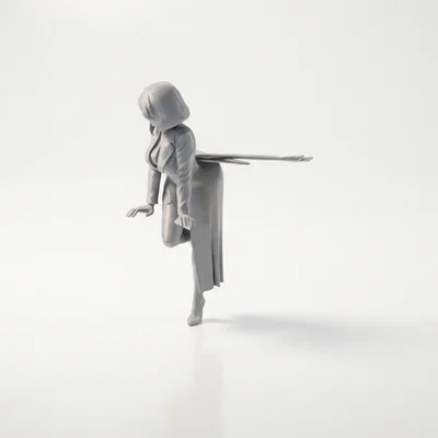 Mô hình tượng nữ dáng cúi người - File 3D in ấn nghệ thuật