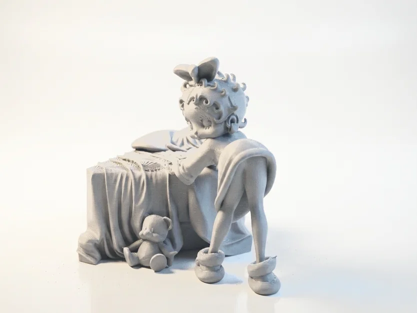 Mô hình 3D Tượng Nữ Cổ Điển Duyên Dáng (Lady Bending Over Classical Figurine) - Image 1