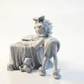 Mô hình 3D Tượng Nữ Cổ Điển Duyên Dáng (Lady Bending Over Classical Figurine) - Thumbnail 1