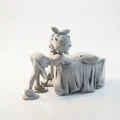 Mô hình 3D Tượng Nữ Cổ Điển Duyên Dáng (Lady Bending Over Classical Figurine) - Thumbnail 4