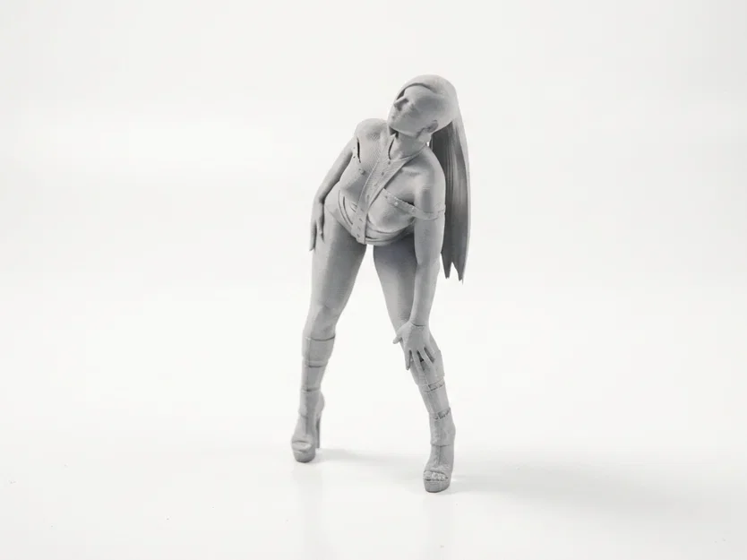 Mô hình 3D tượng nữ tạo dáng cúi người (Lady Bent Over Female Figurine) - Image 1