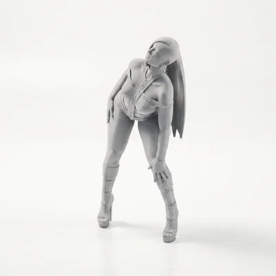 Mô hình 3D tượng nữ tạo dáng cúi người (Lady Bent Over Female Figurine)