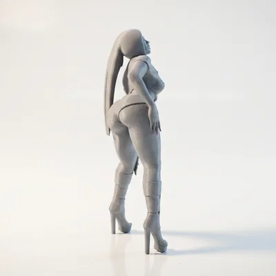 Mô hình 3D tượng nữ tạo dáng cúi người (Lady Bent Over Female Figurine)