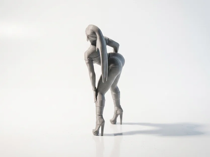 Mô hình 3D tượng nữ tạo dáng cúi người (Lady Bent Over Female Figurine) - Image 4