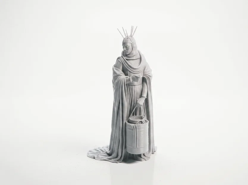 Mô hình 3D Lady Carrying Mysterious Figure Statue - Image 1