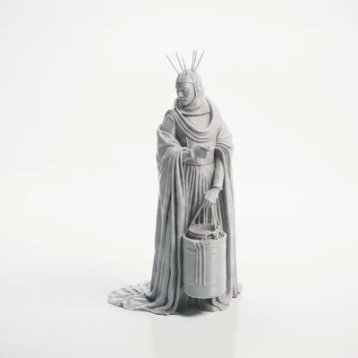 Mô hình 3D Lady Carrying Mysterious Figure Statue