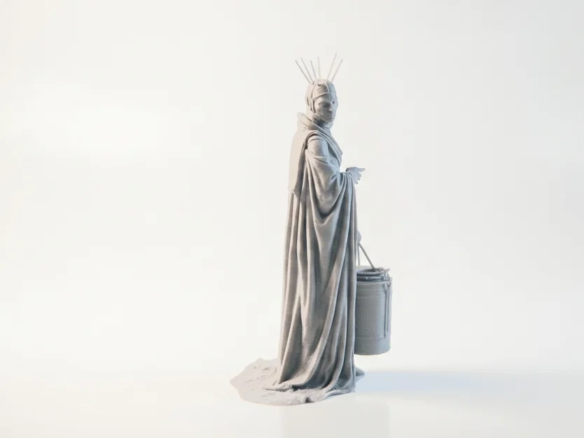 Mô hình 3D Lady Carrying Mysterious Figure Statue - Image 2