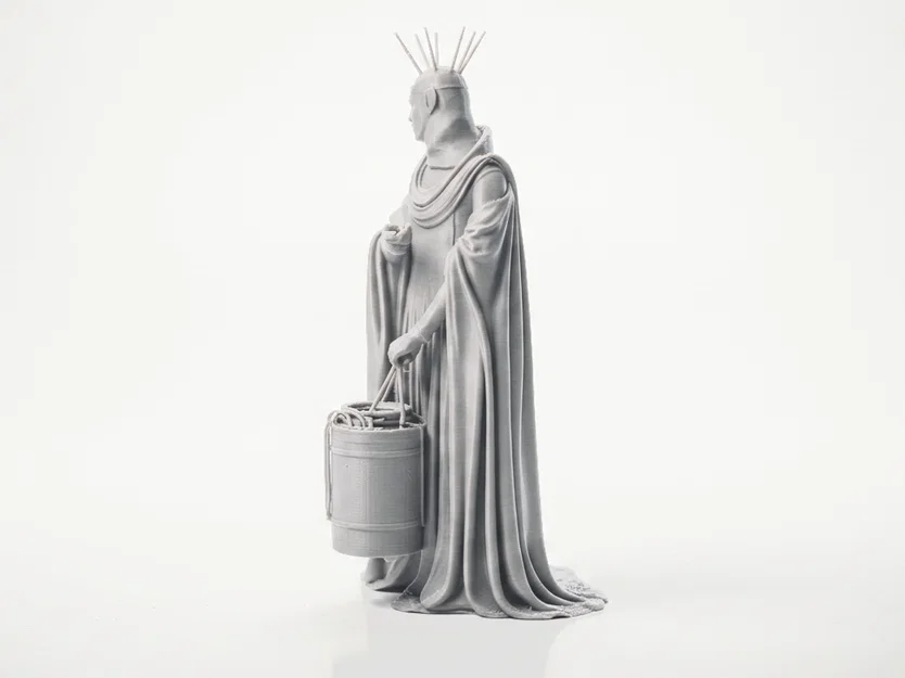 Mô hình 3D Lady Carrying Mysterious Figure Statue - Image 4