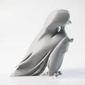 Mô hình tượng nữ Lady Bird trùm đầu in 3D tuyệt đẹp - Thumbnail 3
