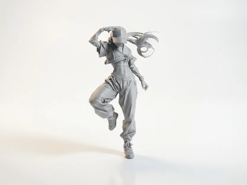 Mô Hình 3D Tượng Nữ Vũ Công Duy Dáng - Lady Dancer Figurine - Image 1