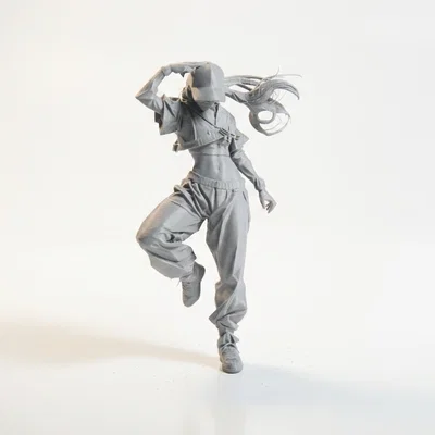 Mô Hình 3D Tượng Nữ Vũ Công Duy Dáng - Lady Dancer Figurine