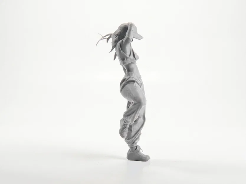 Mô Hình 3D Tượng Nữ Vũ Công Duy Dáng - Lady Dancer Figurine - Image 2