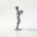 Mô hình 3D cô gái mang quà - Tượng trang trí tinh xảo - Thumbnail 3