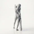 Mô Hình Tượng Cô Gái Cầm Phao - File In 3D Sắc Nét - Thumbnail 3
