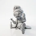 Mô hình 3D Quý Bà Thưởng Thức Rượu Vang - Tượng Nữ Trang Trí Bàn Làm Việc - Thumbnail 1