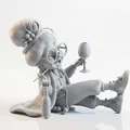 Mô hình 3D Quý Bà Thưởng Thức Rượu Vang - Tượng Nữ Trang Trí Bàn Làm Việc - Thumbnail 2