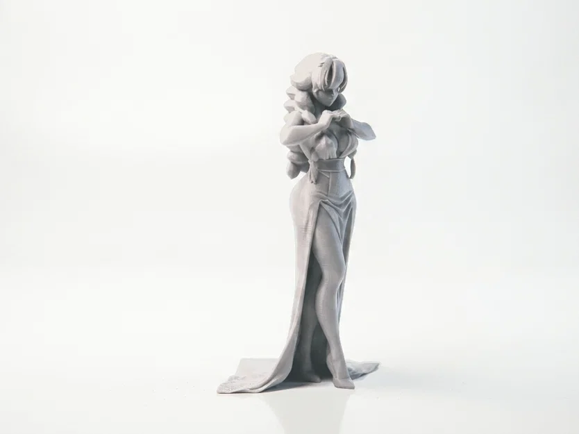 Mô hình 3D nàng thơ thanh lịch - Tượng cô gái sang trọng - Image 2