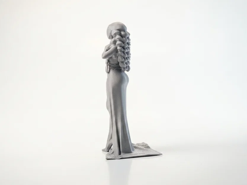 Mô hình 3D nàng thơ thanh lịch - Tượng cô gái sang trọng - Image 4