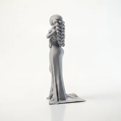 Mô hình 3D nàng thơ thanh lịch - Tượng cô gái sang trọng