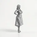 Mô hình tượng cô gái mặc váy - File 3D in ấn nghệ thuật - Thumbnail 2