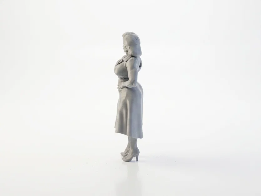 Mô hình tượng cô gái mặc váy - File 3D in ấn nghệ thuật - Image 4