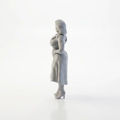 Mô hình tượng cô gái mặc váy - File 3D in ấn nghệ thuật