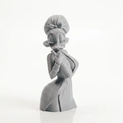 Mô hình tượng bán thân Lady Duck - File 3D in ấn chất lượng